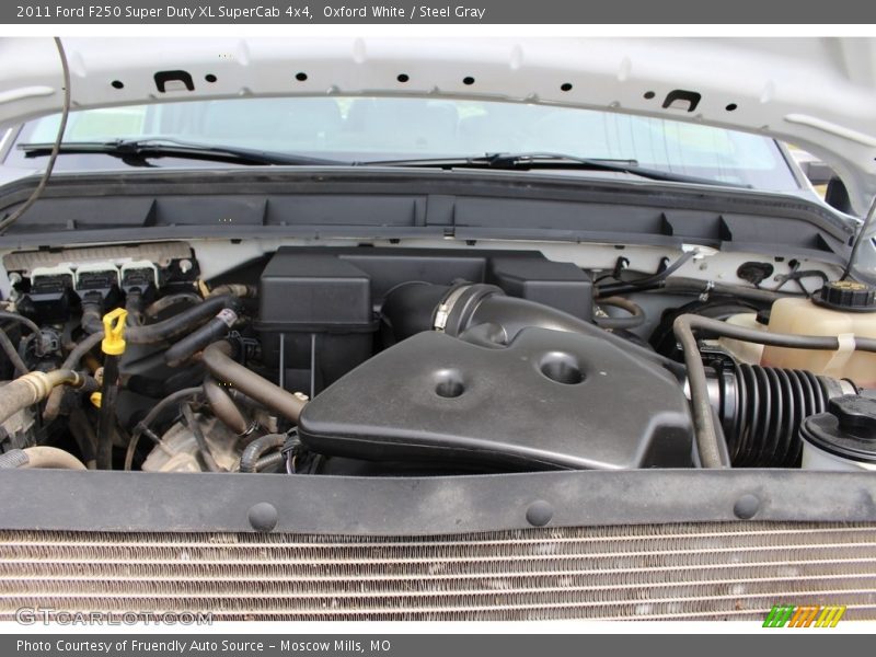 Oxford White / Steel Gray 2011 Ford F250 Super Duty XL SuperCab 4x4