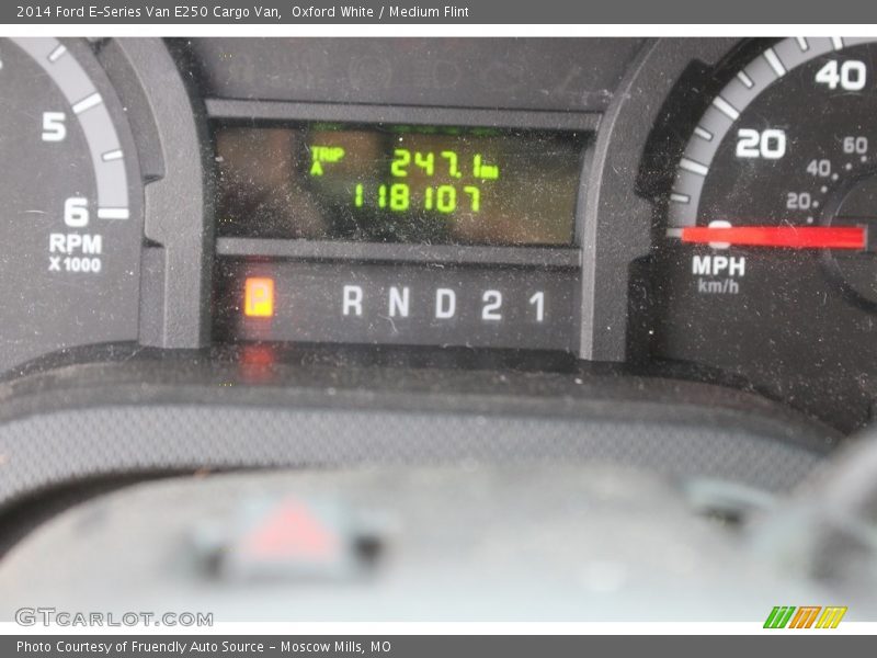 Oxford White / Medium Flint 2014 Ford E-Series Van E250 Cargo Van