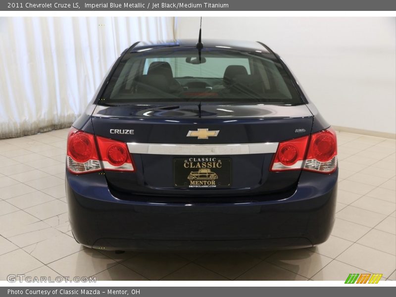 Imperial Blue Metallic / Jet Black/Medium Titanium 2011 Chevrolet Cruze LS