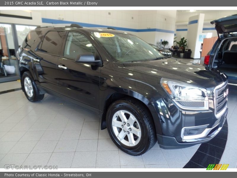 Carbon Black Metallic / Ebony 2015 GMC Acadia SLE