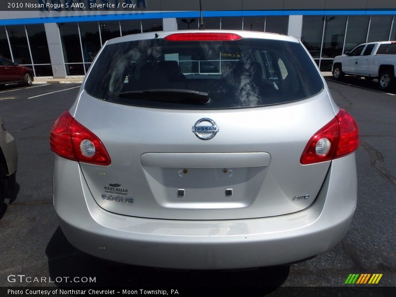 Silver Ice / Gray 2010 Nissan Rogue S AWD