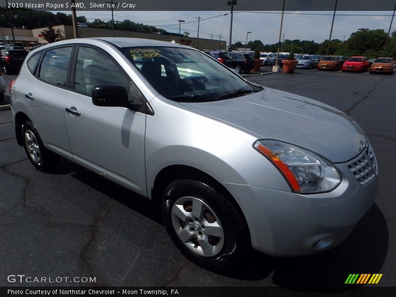 Silver Ice / Gray 2010 Nissan Rogue S AWD