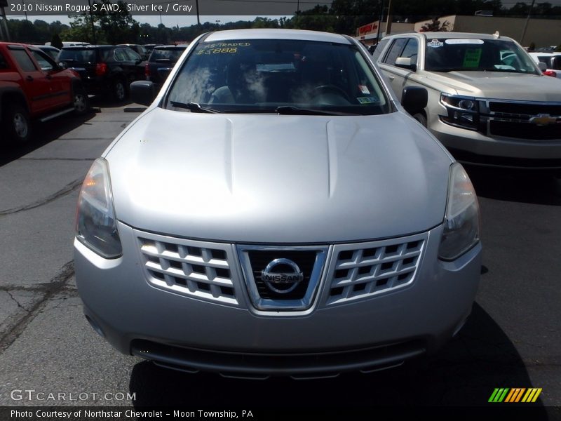 Silver Ice / Gray 2010 Nissan Rogue S AWD