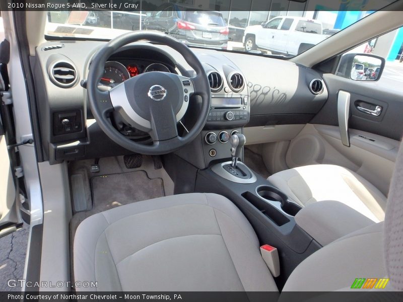 Silver Ice / Gray 2010 Nissan Rogue S AWD