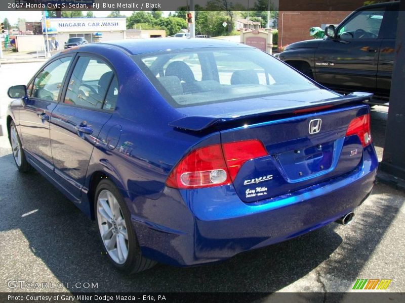 Fiji Blue Metallic / Black 2007 Honda Civic Si Sedan