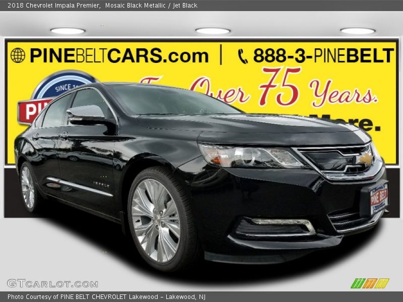 Mosaic Black Metallic / Jet Black 2018 Chevrolet Impala Premier