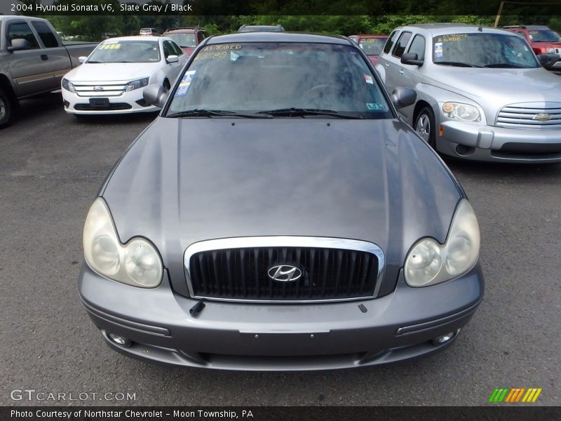 Slate Gray / Black 2004 Hyundai Sonata V6