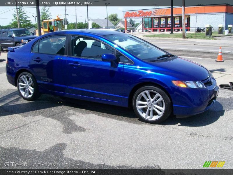 Fiji Blue Metallic / Black 2007 Honda Civic Si Sedan
