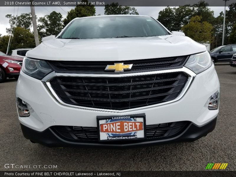 Summit White / Jet Black 2018 Chevrolet Equinox LT AWD