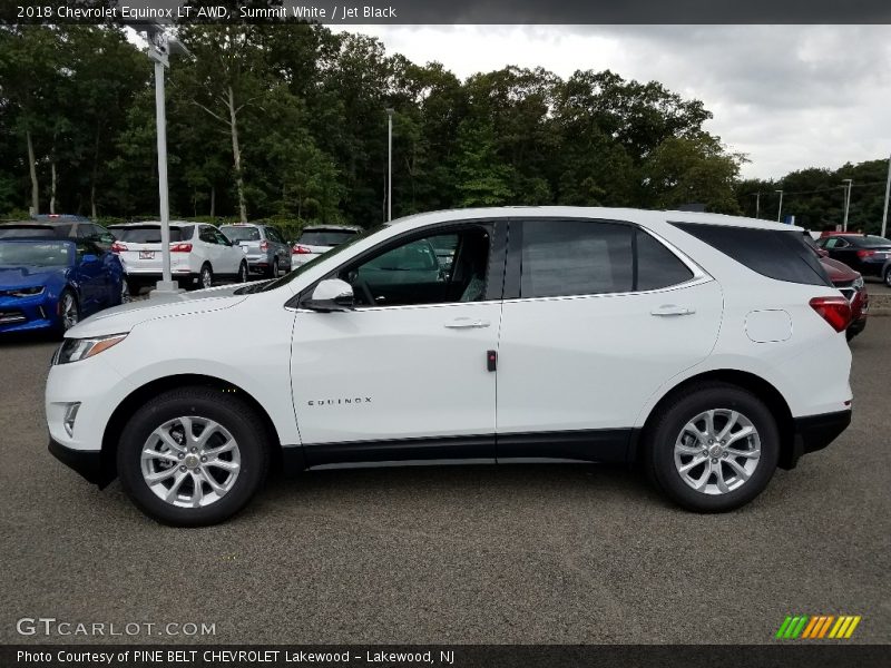 Summit White / Jet Black 2018 Chevrolet Equinox LT AWD