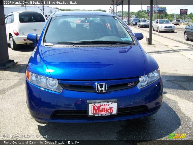 Fiji Blue Metallic / Black 2007 Honda Civic Si Sedan