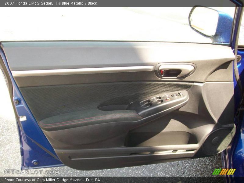 Fiji Blue Metallic / Black 2007 Honda Civic Si Sedan