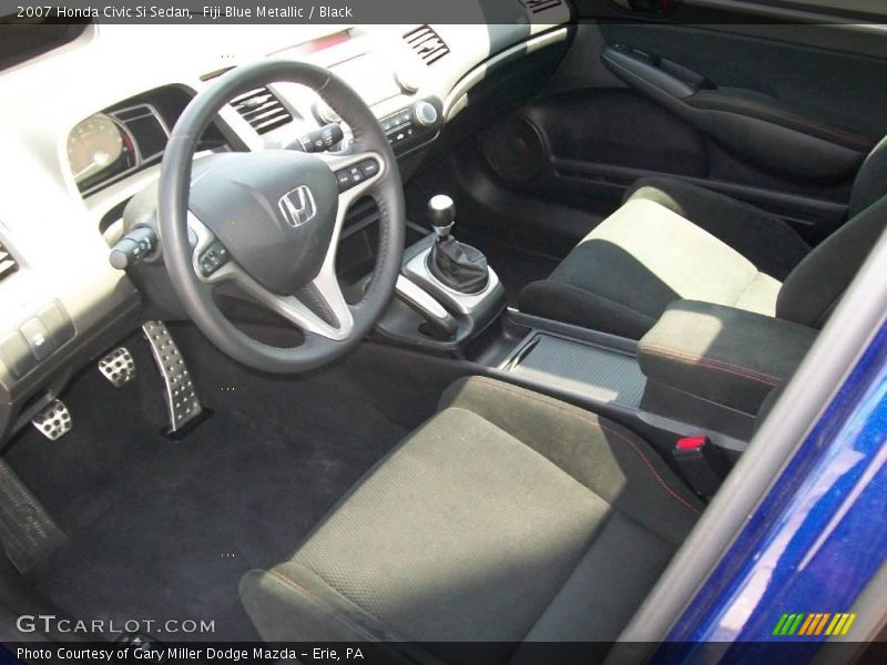 Fiji Blue Metallic / Black 2007 Honda Civic Si Sedan