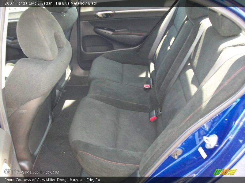 Fiji Blue Metallic / Black 2007 Honda Civic Si Sedan