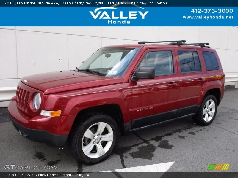 Deep Cherry Red Crystal Pearl / Dark Slate Gray/Light Pebble 2011 Jeep Patriot Latitude 4x4