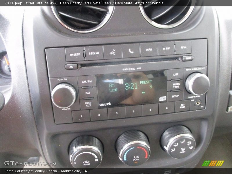 Deep Cherry Red Crystal Pearl / Dark Slate Gray/Light Pebble 2011 Jeep Patriot Latitude 4x4