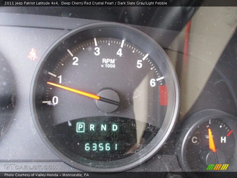 Deep Cherry Red Crystal Pearl / Dark Slate Gray/Light Pebble 2011 Jeep Patriot Latitude 4x4