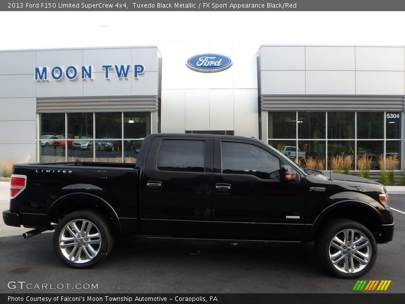 Tuxedo Black Metallic / FX Sport Appearance Black/Red 2013 Ford F150 Limited SuperCrew 4x4