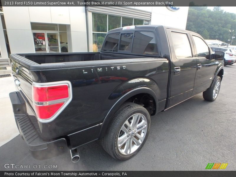 Tuxedo Black Metallic / FX Sport Appearance Black/Red 2013 Ford F150 Limited SuperCrew 4x4