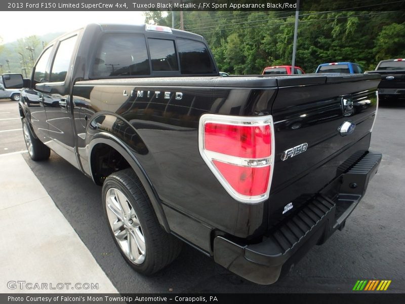 Tuxedo Black Metallic / FX Sport Appearance Black/Red 2013 Ford F150 Limited SuperCrew 4x4