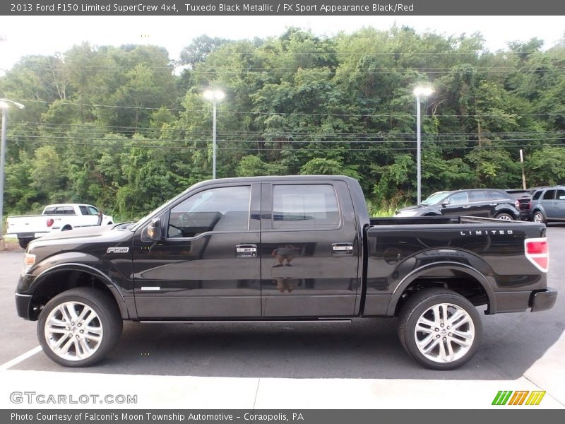 Tuxedo Black Metallic / FX Sport Appearance Black/Red 2013 Ford F150 Limited SuperCrew 4x4