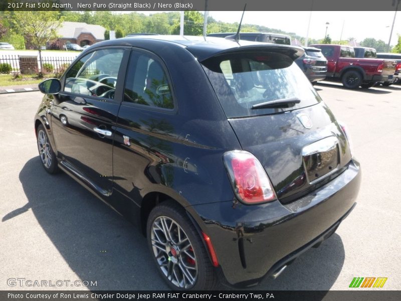 Nero Puro (Straight Black) / Nero (Black) 2017 Fiat 500 Abarth