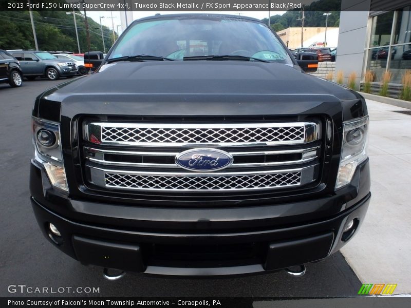 Tuxedo Black Metallic / FX Sport Appearance Black/Red 2013 Ford F150 Limited SuperCrew 4x4