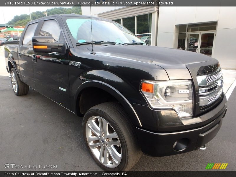 Tuxedo Black Metallic / FX Sport Appearance Black/Red 2013 Ford F150 Limited SuperCrew 4x4