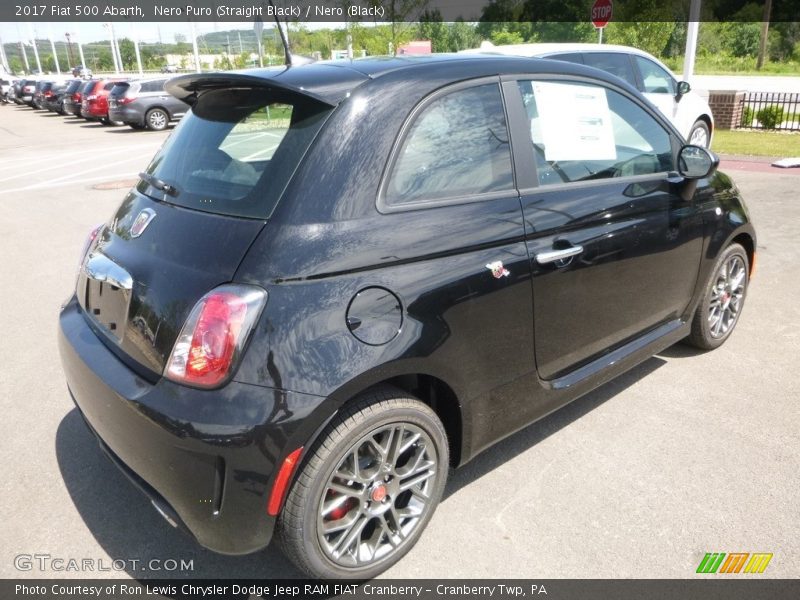 Nero Puro (Straight Black) / Nero (Black) 2017 Fiat 500 Abarth