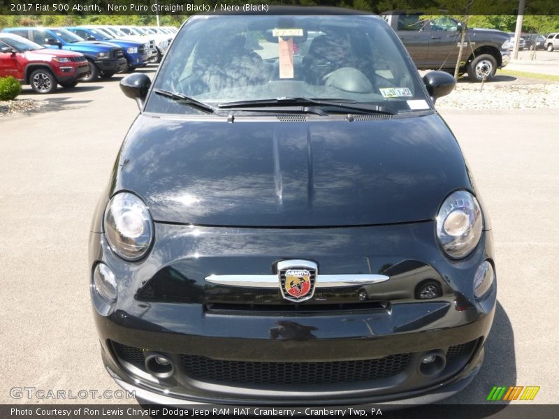 Nero Puro (Straight Black) / Nero (Black) 2017 Fiat 500 Abarth