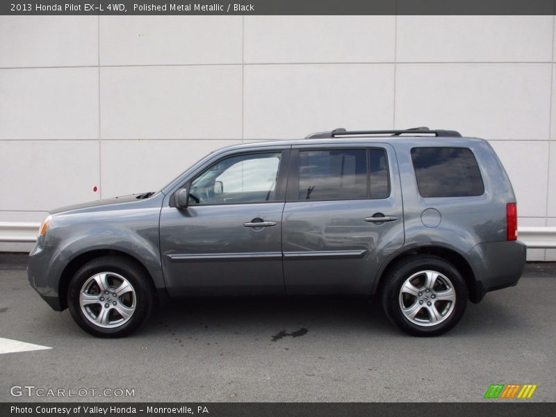 Polished Metal Metallic / Black 2013 Honda Pilot EX-L 4WD