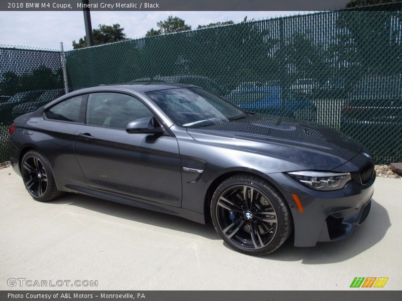 Mineral Grey Metallic / Black 2018 BMW M4 Coupe