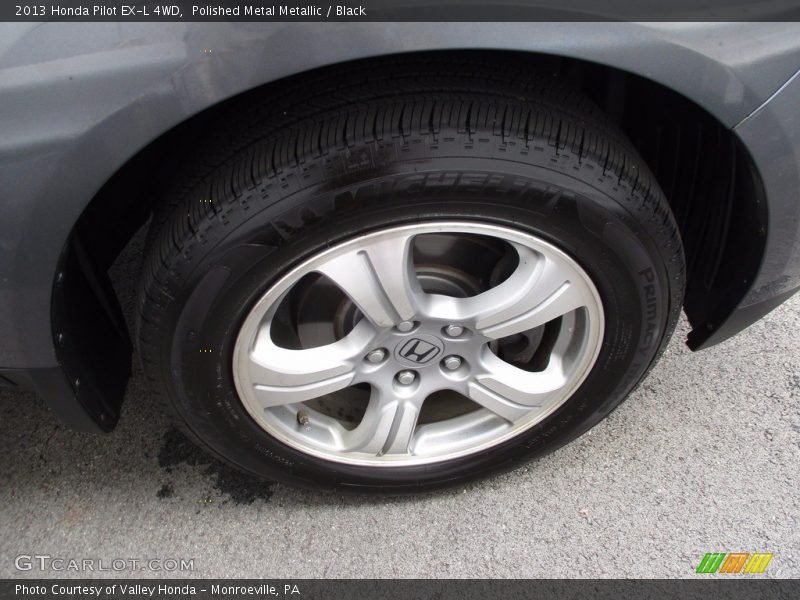 Polished Metal Metallic / Black 2013 Honda Pilot EX-L 4WD
