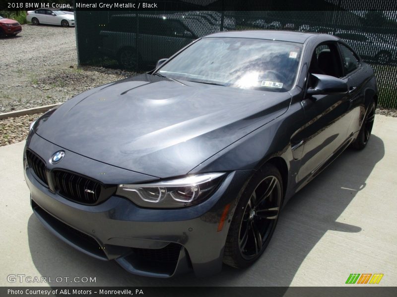 Mineral Grey Metallic / Black 2018 BMW M4 Coupe