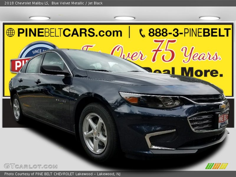 Blue Velvet Metallic / Jet Black 2018 Chevrolet Malibu LS