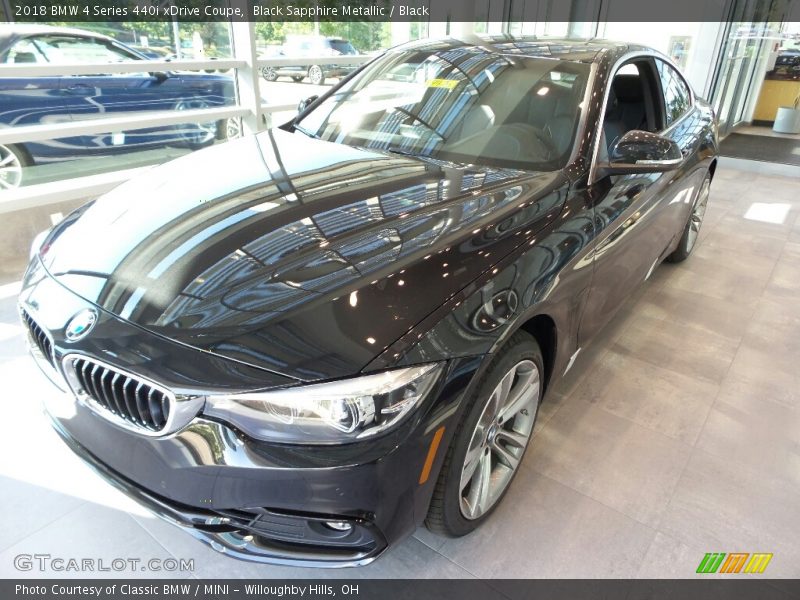 Black Sapphire Metallic / Black 2018 BMW 4 Series 440i xDrive Coupe