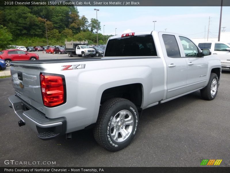 Silver Ice Metallic / Jet Black 2018 Chevrolet Silverado 1500 LT Double Cab 4x4