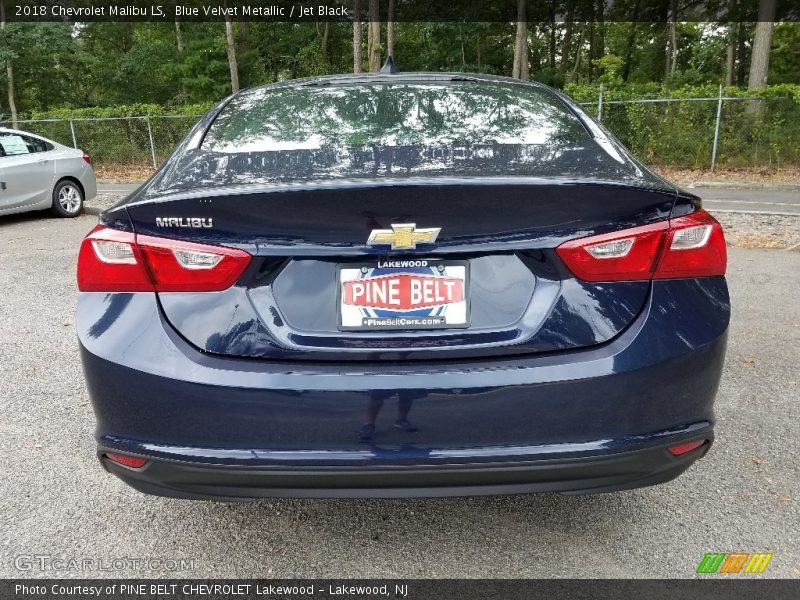 Blue Velvet Metallic / Jet Black 2018 Chevrolet Malibu LS