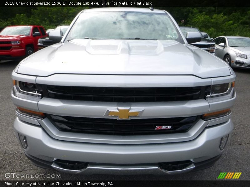 Silver Ice Metallic / Jet Black 2018 Chevrolet Silverado 1500 LT Double Cab 4x4