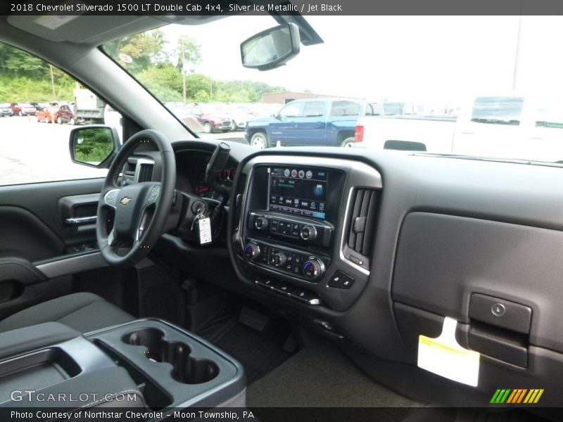 Silver Ice Metallic / Jet Black 2018 Chevrolet Silverado 1500 LT Double Cab 4x4