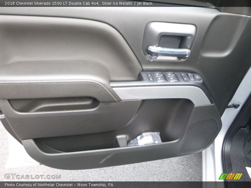 Silver Ice Metallic / Jet Black 2018 Chevrolet Silverado 1500 LT Double Cab 4x4
