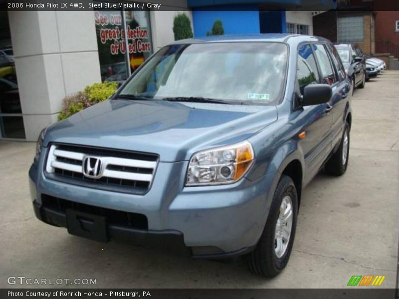 Steel Blue Metallic / Gray 2006 Honda Pilot LX 4WD