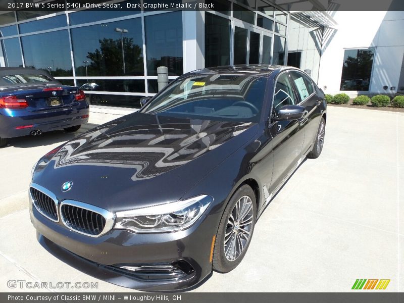 Dark Graphite Metallic / Black 2017 BMW 5 Series 540i xDrive Sedan