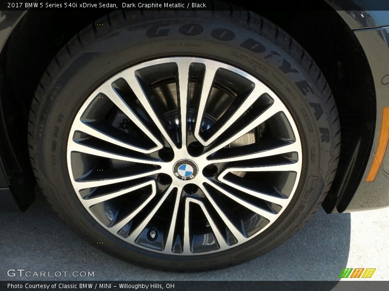 Dark Graphite Metallic / Black 2017 BMW 5 Series 540i xDrive Sedan