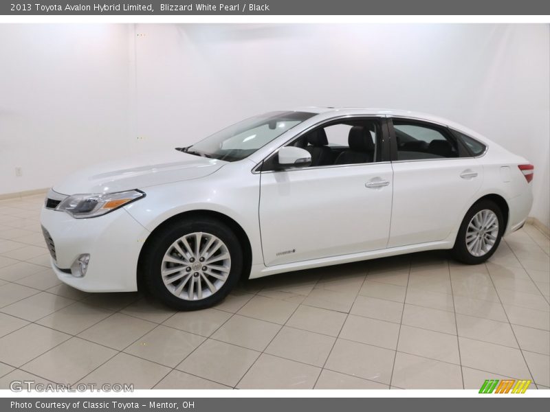 Blizzard White Pearl / Black 2013 Toyota Avalon Hybrid Limited