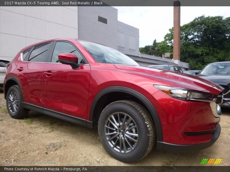 Soul Red Metallic / Black 2017 Mazda CX-5 Touring AWD