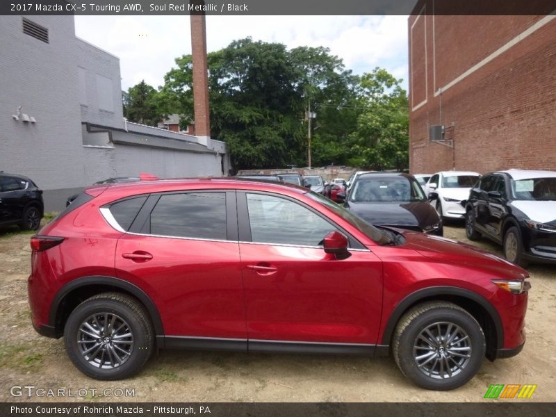 Soul Red Metallic / Black 2017 Mazda CX-5 Touring AWD