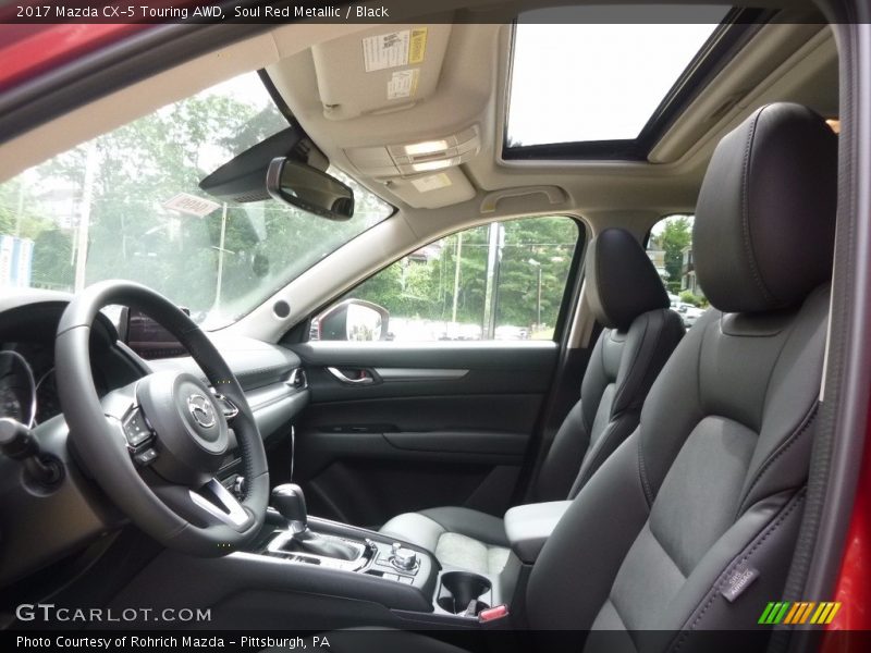 Soul Red Metallic / Black 2017 Mazda CX-5 Touring AWD