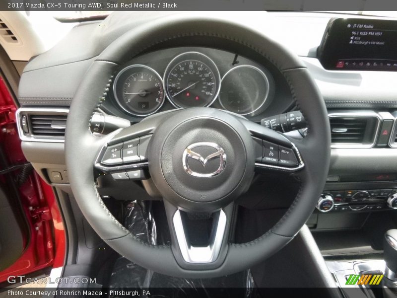 Soul Red Metallic / Black 2017 Mazda CX-5 Touring AWD