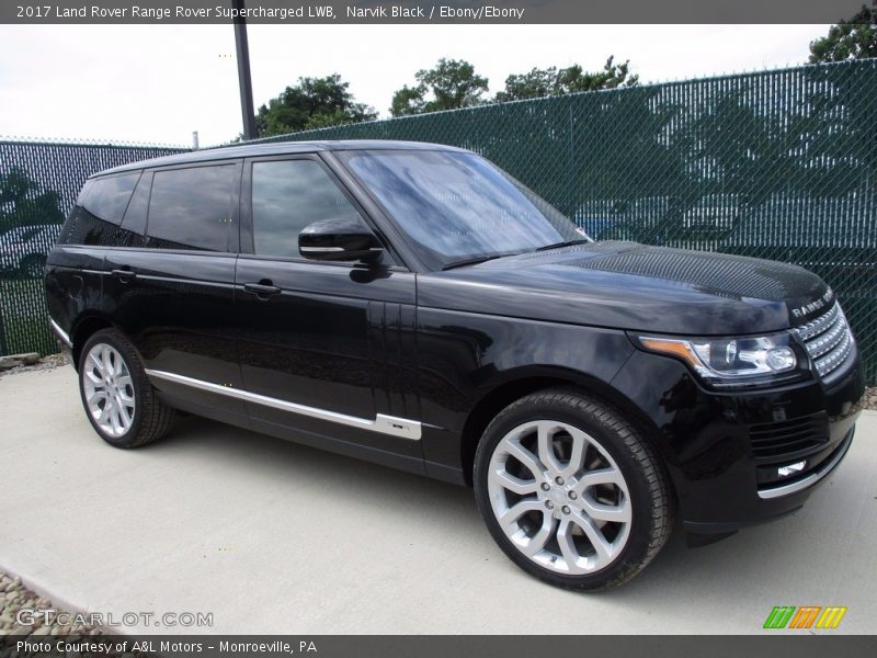 Narvik Black / Ebony/Ebony 2017 Land Rover Range Rover Supercharged LWB